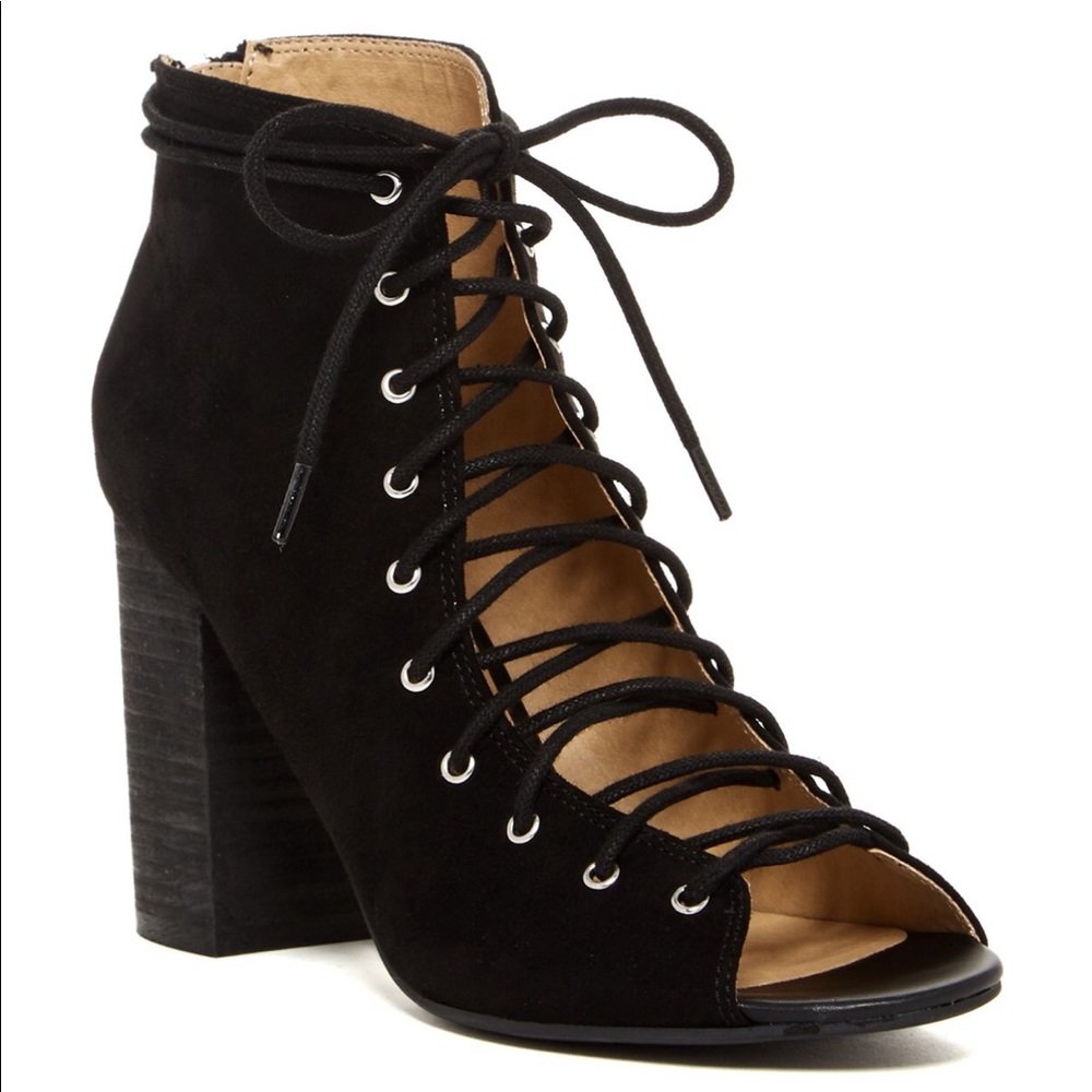 Chinese laundry lace up booties